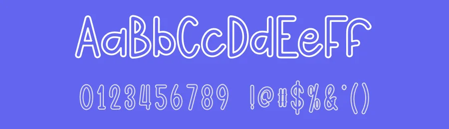 Simple Outline – Playful And Unique Font by andikastudio — Display Font — thumbnail 3