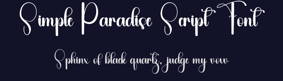 Simple Paradise Script Font by freshtypeink — Script Handwritten Font — thumbnail 2