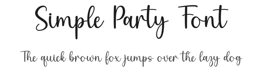 Simple Party Font by DN Creative — Script Handwritten Font