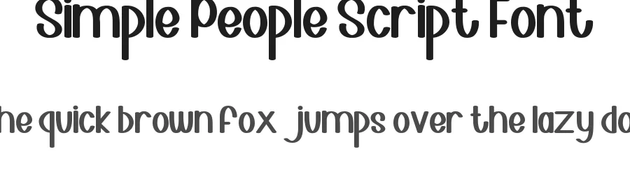 Simple People Script Font by inermediaSTUDIO — Display Font