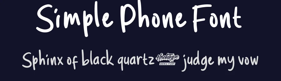 Simple Phone Font by noahtype — Display Font — thumbnail 2