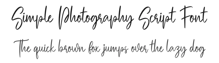 Simple Photography Script Font by creativeletter — Script Handwritten Font