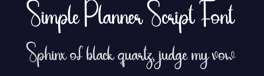 Simple Planner Script Font by andikastudio — Script Handwritten Font — thumbnail 2