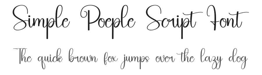 Simple Poeple Script Font by inermediaSTUDIO — Script Handwritten Font