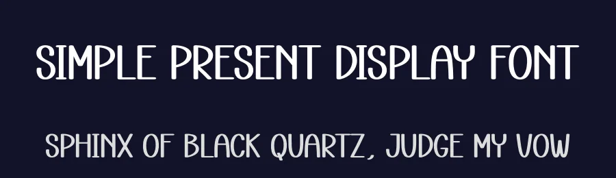 Simple Present Display Font by andikastudio — Display Font — thumbnail 2