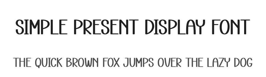 Simple Present Display Font by andikastudio — Display Font