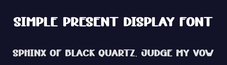 Simple Present Display Font by andikastudio — Display Font — thumbnail 2