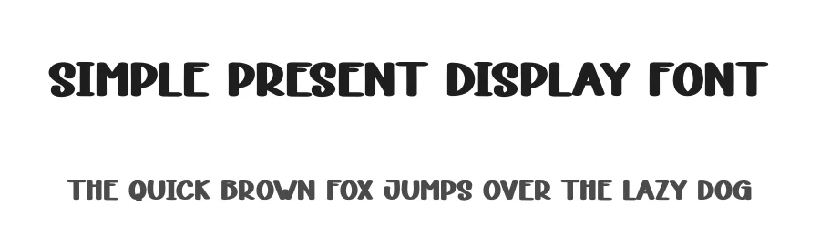 Simple Present Display Font by andikastudio — Display Font