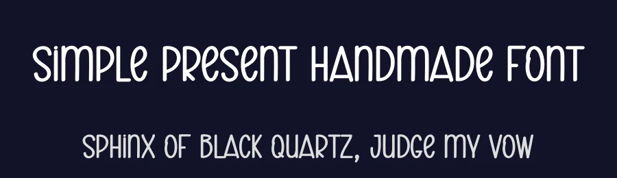 Simple Present Handmade Font by creativeletter — Display Font — thumbnail 2