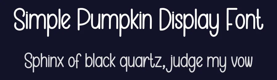Simple Pumpkin Display Font by creativeletter — Display Font — thumbnail 2