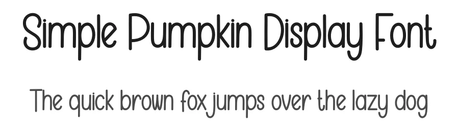 Simple Pumpkin Display Font by creativeletter — Display Font