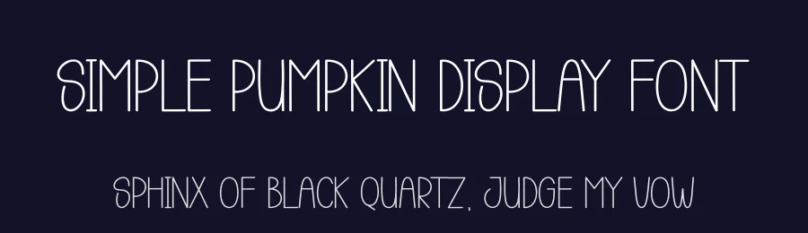 Simple Pumpkin Display Font by creativeletter — Display Font — thumbnail 2