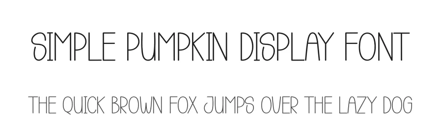 Simple Pumpkin Display Font by creativeletter — Display Font
