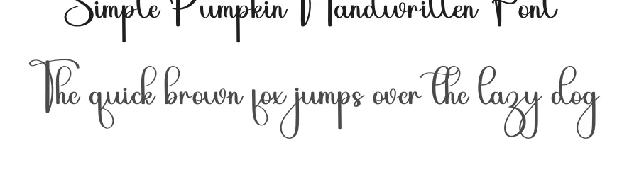 Simple Pumpkin Handwritten Font by inermediaSTUDIO — Script Handwritten Font