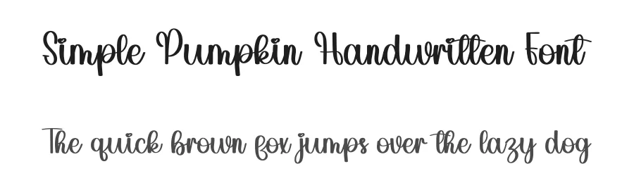 Simple Pumpkin Handwritten Font by inermediaSTUDIO — Script Handwritten Font