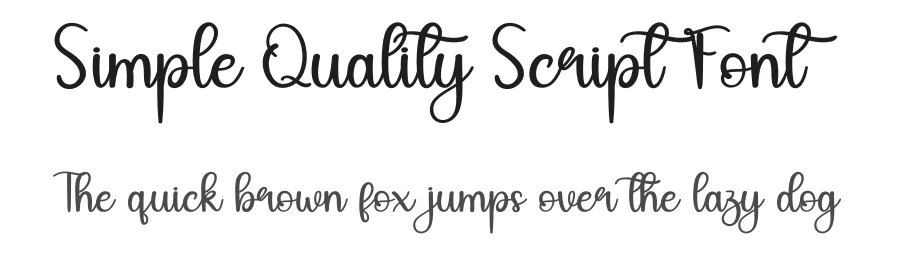 Simple Quality Script Font by andikastudio — Script Handwritten Font