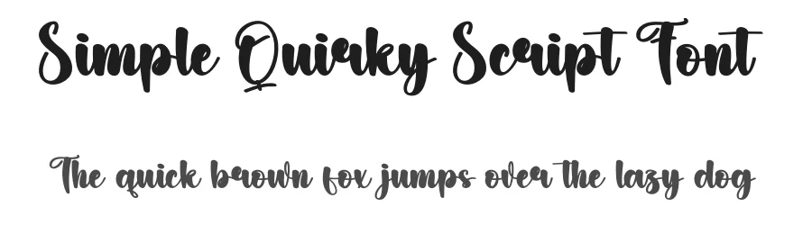 Simple Quirky Script Font by creativeletter — Script Handwritten Font