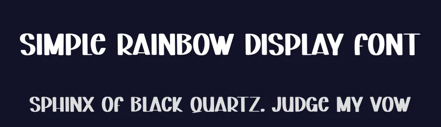 Simple Rainbow Display Font by creativeletter — Script Handwritten Font — thumbnail 2
