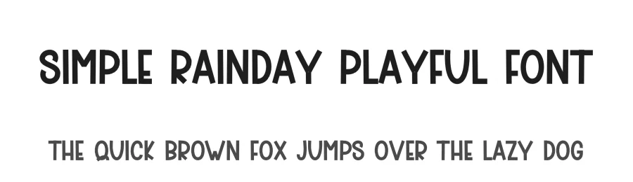 Simple Rainday Playful Font by freshtypeink — Script Handwritten Font