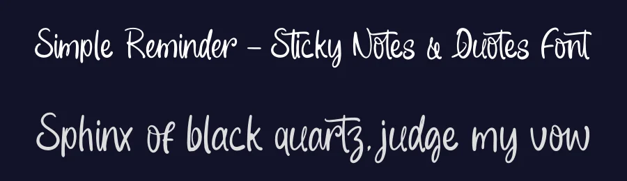 Simple Reminder – Sticky Notes & Quotes Font by letterenastudios — Decorative Font — thumbnail 2
