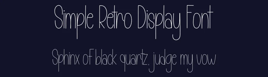 Simple Retro Display Font by andikastudio — Display Font — thumbnail 2