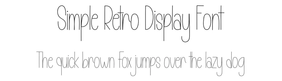 Simple Retro Display Font by andikastudio — Display Font