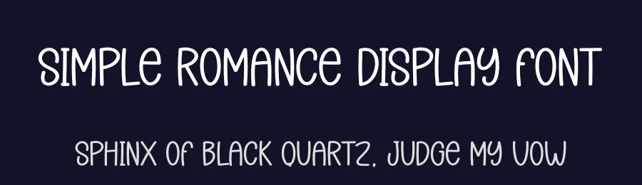 Simple Romance Display Font by creativeletter — Display Font — thumbnail 2