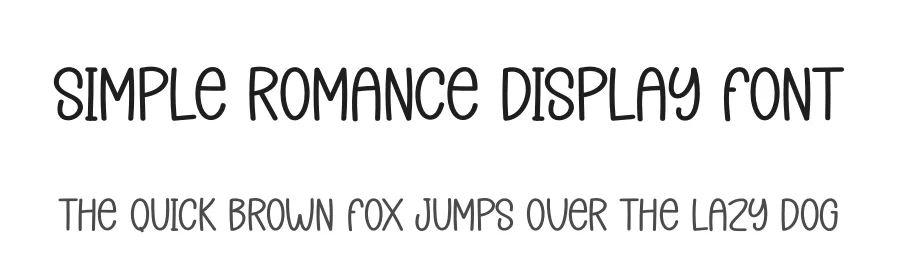 Simple Romance Display Font by creativeletter — Display Font