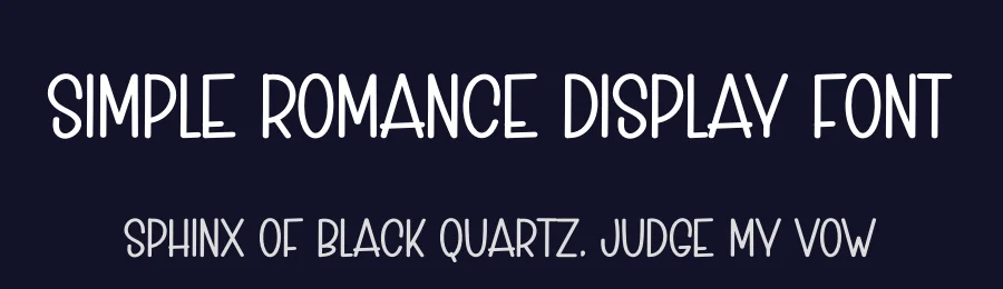 Simple Romance Display Font by andikastudio — Display Font — thumbnail 2