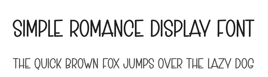 Simple Romance Display Font by andikastudio — Display Font