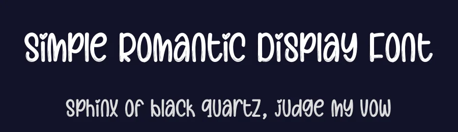 Simple Romantic Display Font by creativeletter — Display Font — thumbnail 2