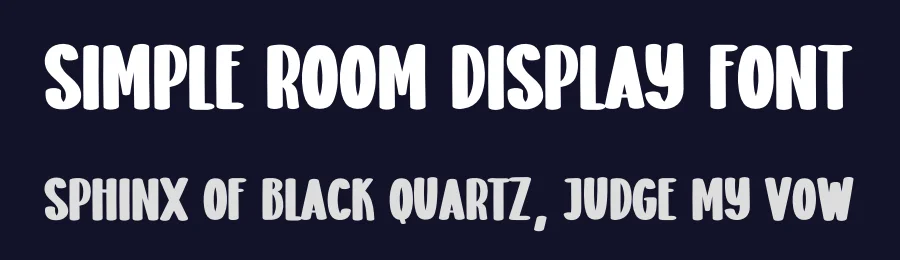 Simple Room Display Font by creativeletter — Display Font — thumbnail 2
