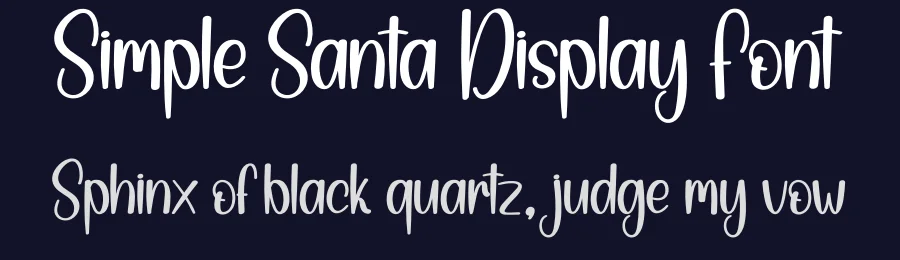 Simple Santa Display Font by andikastudio — Display Font — thumbnail 2