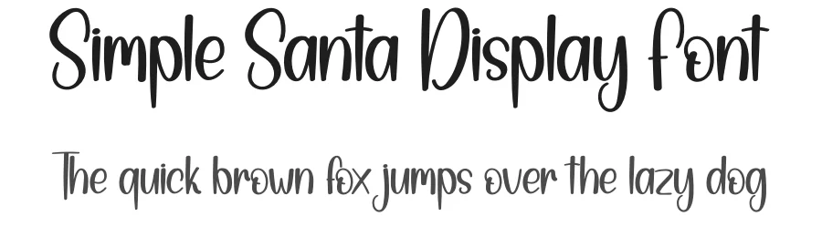Simple Santa Display Font by andikastudio — Display Font