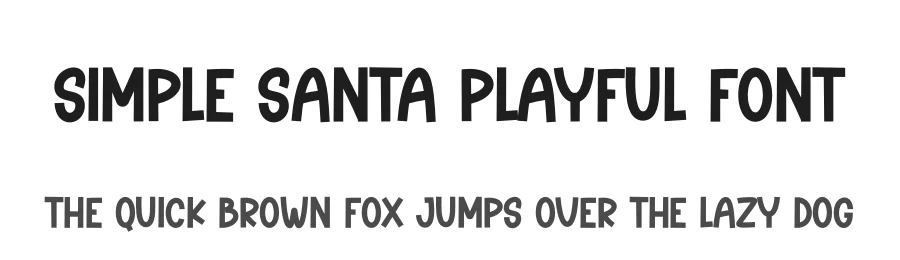 Simple Santa Playful Font by creativeletter — Display Font