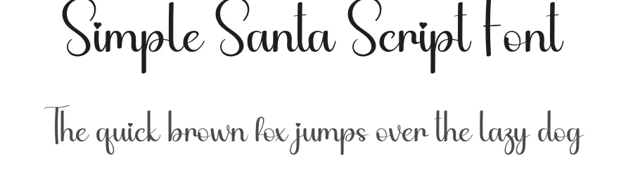 Simple Santa Script Font by andikastudio — Script Handwritten Font