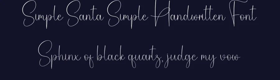 Simple Santa Simple Handwritten Font by creativeletter — Script Handwritten Font — thumbnail 2