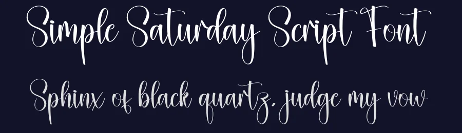 Simple Saturday Script Font by creativeletter — Script Handwritten Font — thumbnail 2