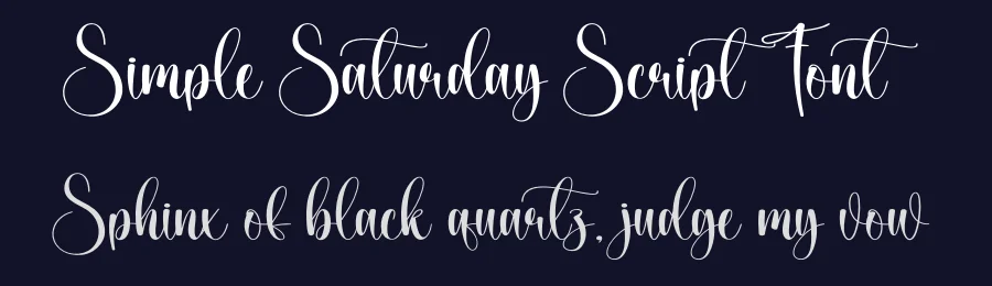 Simple Saturday Script Font by creativeletter — Script Handwritten Font — thumbnail 2