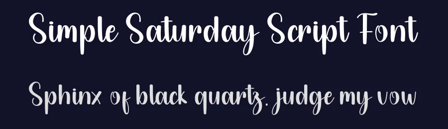 Simple Saturday Script Font by creativeletter — Script Handwritten Font — thumbnail 2