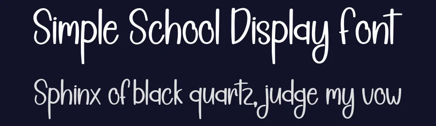 Simple School Display Font by creativeletter — Display Font — thumbnail 2