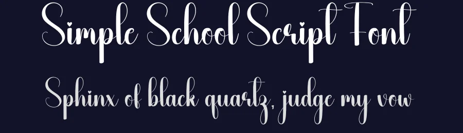 Simple School Script Font by creativeletter — Script Handwritten Font — thumbnail 2