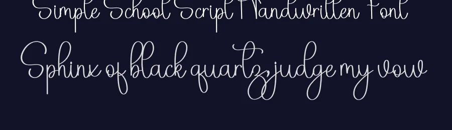 Simple School Script Handwritten Font by inermediaSTUDIO — Script Handwritten Font — thumbnail 2