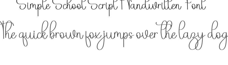 Simple School Script Handwritten Font by inermediaSTUDIO — Script Handwritten Font