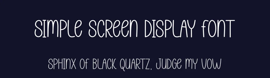 Simple Screen Display Font by andikastudio — Display Font — thumbnail 2