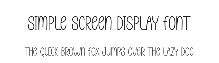 Simple Screen Display Font by andikastudio — Display Font