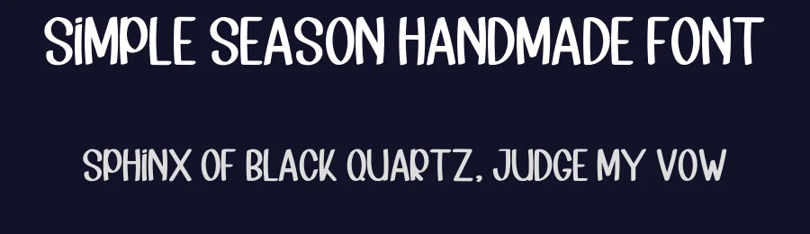Simple Season Handmade Font by inermediaSTUDIO — Display Font — thumbnail 2
