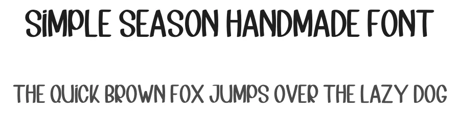 Simple Season Handmade Font by inermediaSTUDIO — Display Font
