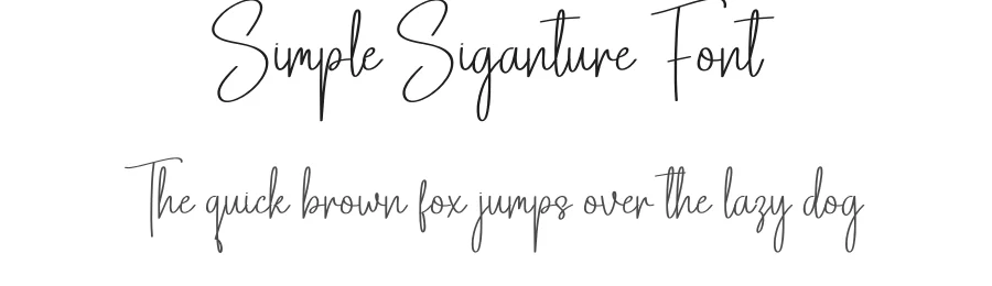 Simple Siganture Font by Kecimpring — Script Handwritten Font