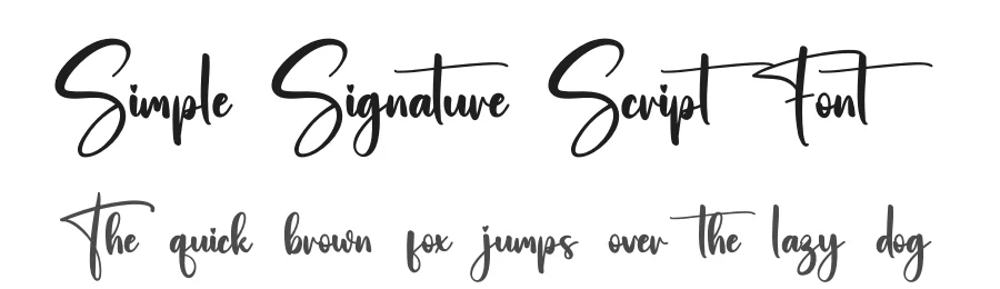 Simple Signature Script Font by creativeletter — Script Handwritten Font